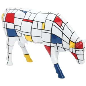 Figurka 30x19 CowParade New York 2000 Piet Mondrian